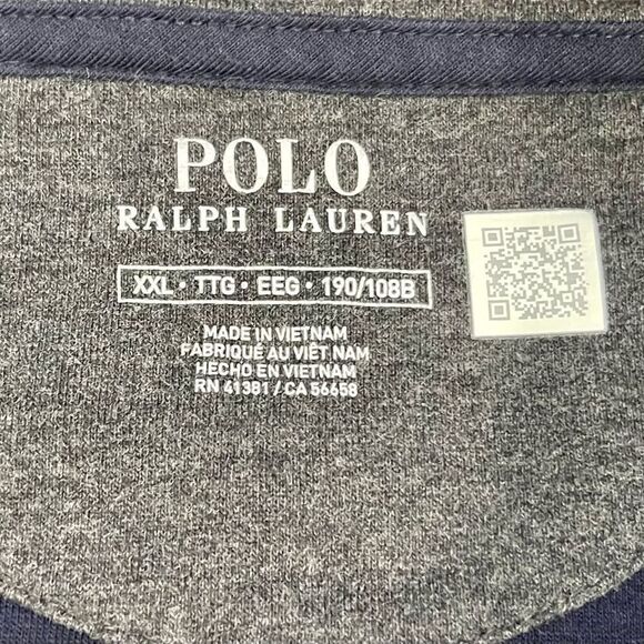 Polo by Ralph Lauren Navy 1/2 Zip Pullover Sweater. Size XXL. - Picture 3 of 8